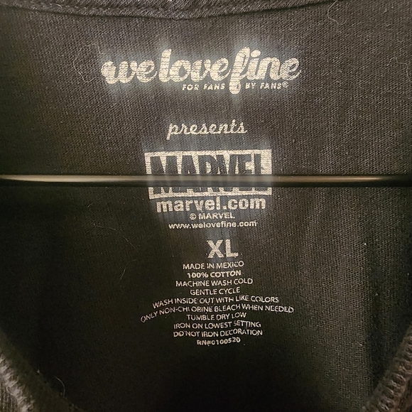 Thanos Marvel x We Love Fine 100% Cotton Shirt Mens sz XL - Picture 3 of 4